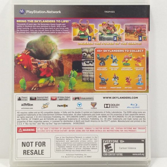 *SOLD* 10 Skylanders Giants (Sony PlayStation 3) 5320E1M - Picture 2 of 9